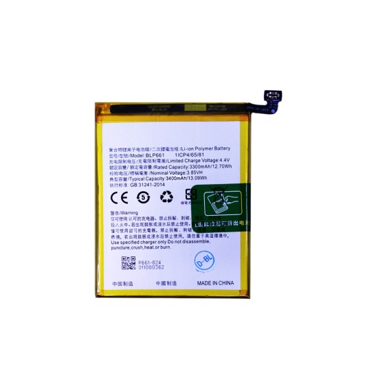 Bateria BLP661 para Oppo F7/A3 3400mAh Bateria BLP661 para Oppo F7/A3 3400mAh